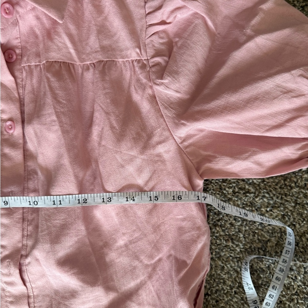 Pink Maxi Dress with Lace Trim - Picture 8 of 9
